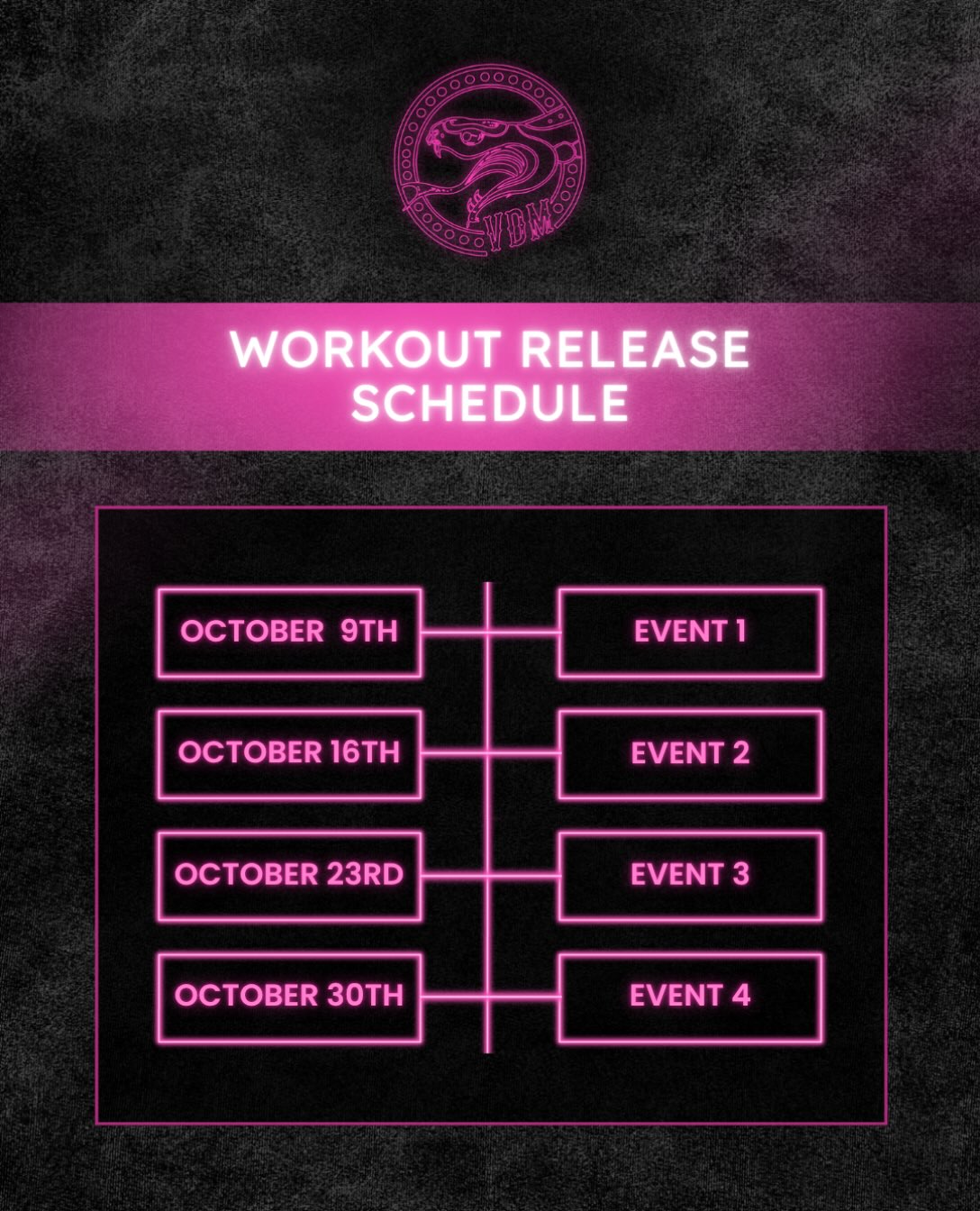 The workouts for VDM 2027 drop SO SOON!

Check out the release calendar and get ready to strategize, train, and throw down with your teammate ❤️‍🔥

#vdm2027 #globalcomp